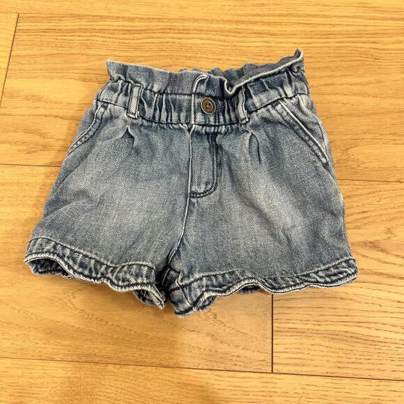 Other - Gap Toddler Girls Denim Paperbag Waist Shorts Size 3 Years